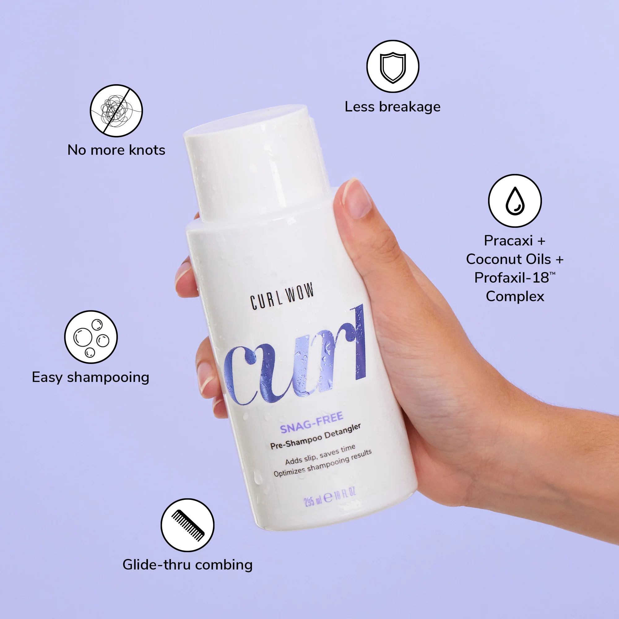 Snag-Free Pre-Shampoo Detangler For Curly Hair - Image 7