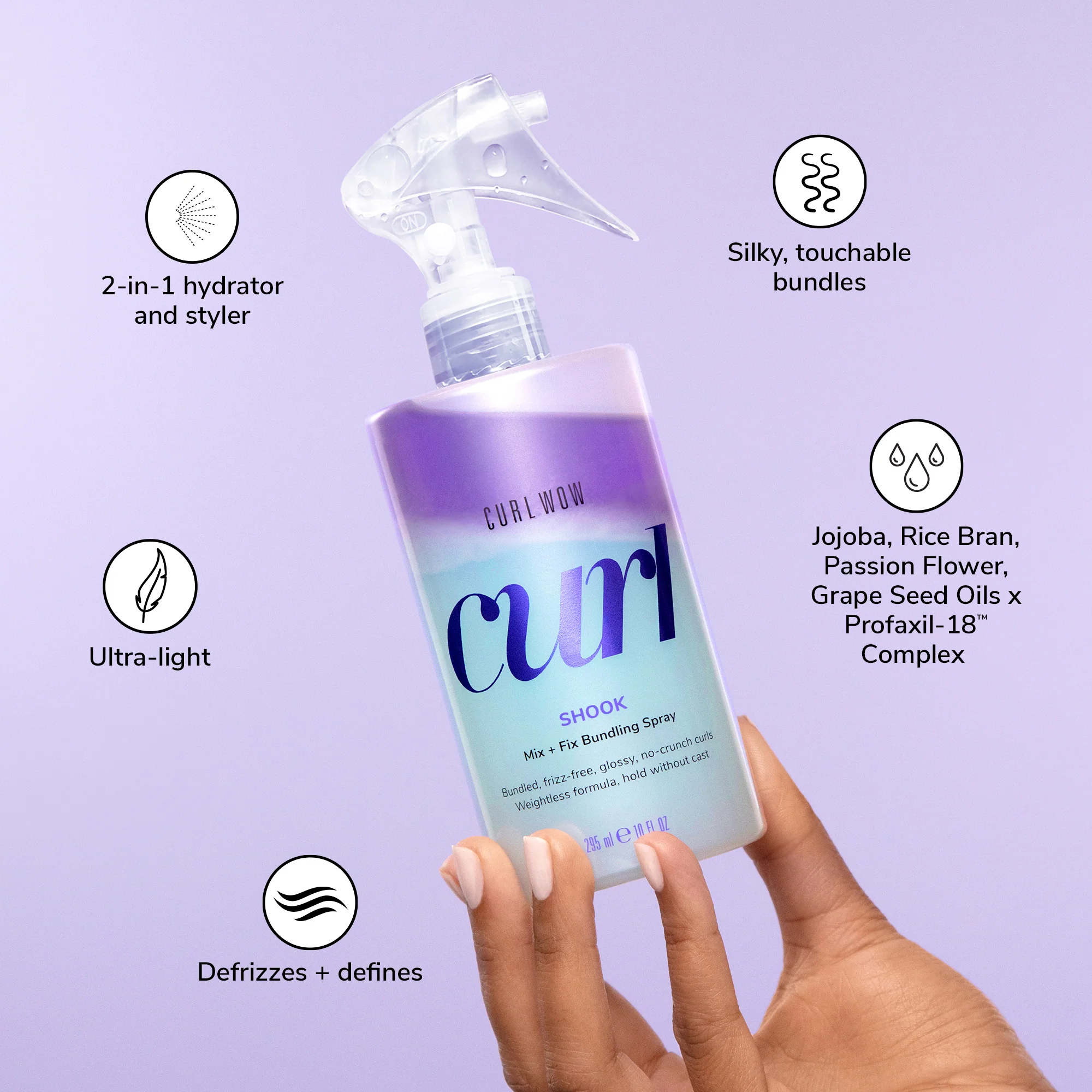 Shook Mix + Fix Bundling Curly Hair Spray - Image 4